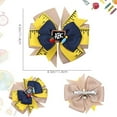thumbnail image 2 of Bow Hair Clips Cute Hair Accessories for Girls Back to School Hair Bows Ruler Pencil Design Handmade Non-Slip Clips Yellow Bows Hair Decorations 2Pcs, 2 of 6