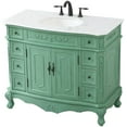 thumbnail image 3 of Elegant Lighting VF10142VM-VW Danville 42" Free Standing Single Basin Vanity Set - Vintage, 3 of 7