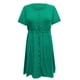 thumbnail image 4 of Vestido largo hasta la rodilla con botones y cuello redondo de manga corta, informal, cómodo, a la moda para mujer Pompotops  ghjkhdj13031, 4 of 5