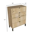 thumbnail image 4 of Falkk Furniture - Minimalist 4-Drawer Dresser - Natural Wood, 4 of 8