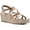 Rose Gold/Smooth, variant on White Mountain Womens Swayze Gladiator Square Open Toe Espadrilles