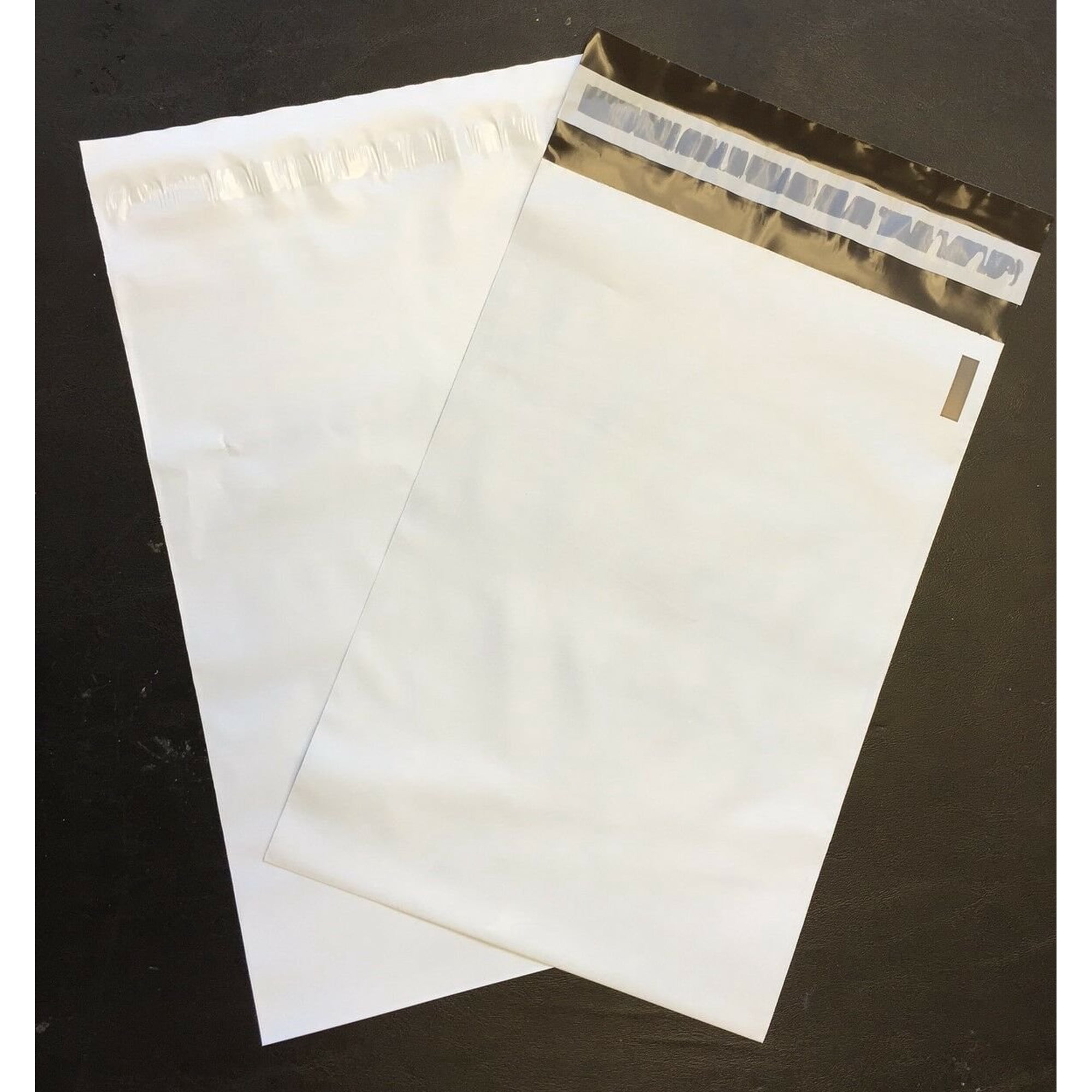 500 #5 12" x 15.5" Unlined White Plastic Poly Mailer Bag Self Seal Free Ship