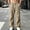 Khaki, variant on Danhjin Men's Cargo Pants Wide Leg Elastic Waist with Drawstring Work Casual Hiking Camping Pants Loose Solid Color Trousers with Pockets