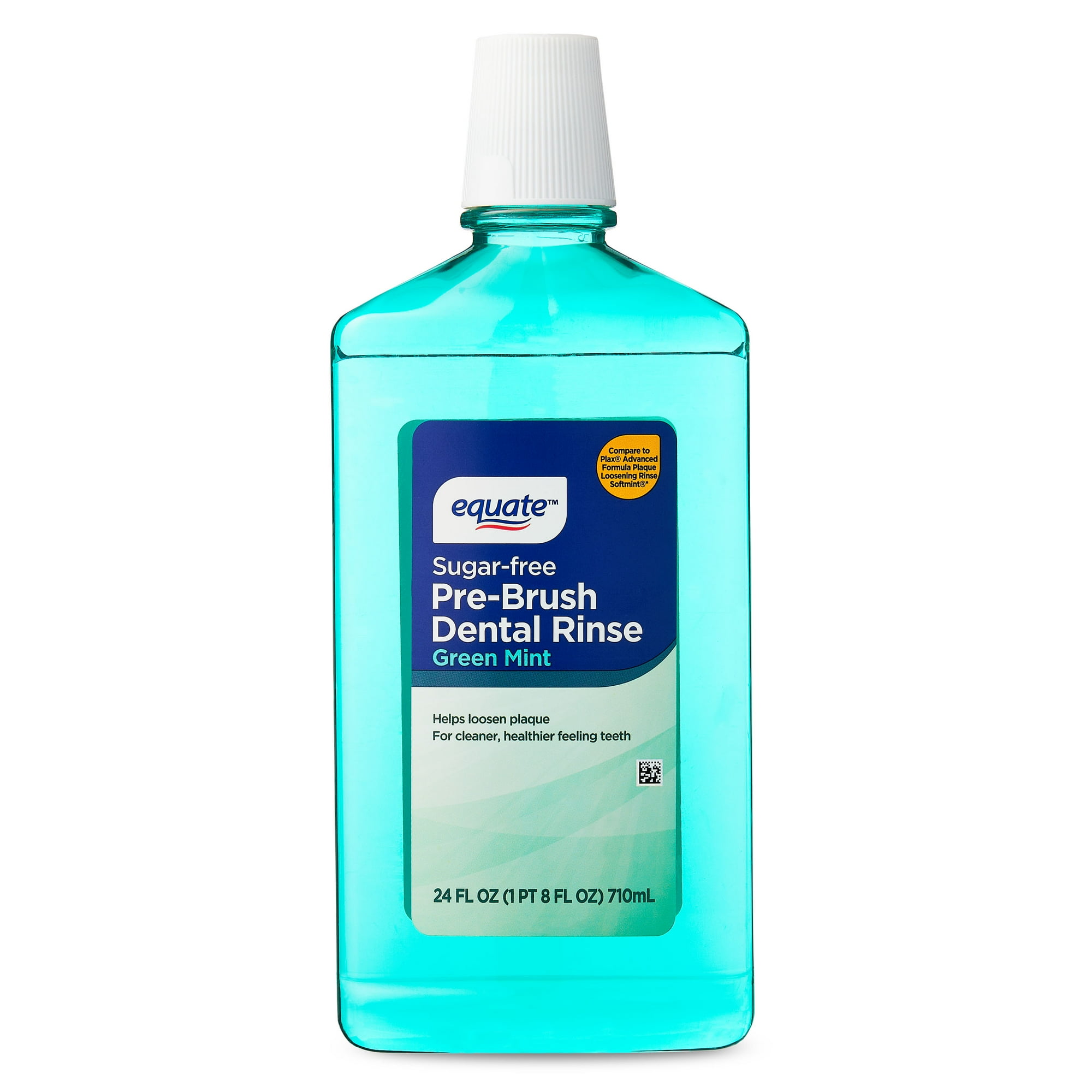 Equate Sugar-Free Pre-Brush Dental Rinse, Green Mint, 24 fl oz