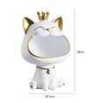 thumbnail image 4 of Figuritas de gato de resina estuche de almacenamiento regalos bonitas figuritas de gato de corona para oficina de estudio Likrtyny  Para estrenar, 4 of 9