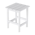 thumbnail image 1 of WestinTrends Outdoor Side Table, All Weather Poly Lumber Adirondack Small Patio Table Square End Table for Pool Balcony Deck Porch Lawn Backyard, White, 1 of 13