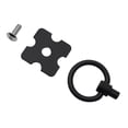 thumbnail image 2 of 10PC Mexican Pine Furniture Metal Handles Vintage Drawer Knobs Pulls Black, 2 of 8