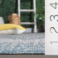 thumbnail image 5 of SAFAVIEH Courtyard Avi Traditional Indoor/Outdoor Runner, 2'3" x 8', Light Grey/Aqua, 5 of 12