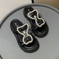 thumbnail image 2 of Zapatillas de punta abierta de cabeza redonda, zapatos de Pu, zapatillas de mujer, sandalias cómodas de moda para mujer, sandalias de vestir de verano 2023, zapatos de mujer 39 Gao Jinjia LED, 2 of 2