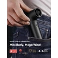 thumbnail image 2 of Ventilador de mano Aecooly Portable Turbo Mini 19000 RPM 15H Negro, 2 of 9