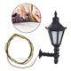 thumbnail image 3 of 1:25 Mini Luz decorativa Luz de pared pequeña Casa de muñecas Lámpara de pared de simulación Modelo Casa Escena Accesorios para niños Niños con línea (Negro), 3 of 7
