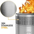 thumbnail image 6 of GVDV 18" Fire Pit for Camping Smokeless, Collapsible Stainless Steel Heater with Bag, 6 of 10