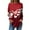 Red#1 #CL12, variant on Inglocry Valentine's Day Women's Funny Heart Printed Shirt Fashion Casual Long Sleeve Shirts 2026 Crew Neck Pullover Top Deep Red XL