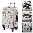 thumbnail image 5 of Cartoon Dachshund Luggage Cover Fashion Suitcase Cover Baggage Covers Fit 25-28 Inch Luggage (Go Travel), 5 of 5