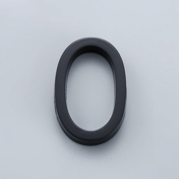 Glossy 3D House Number Door Plate Sign Outdoor Hotel Room Number Black
