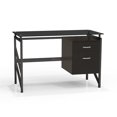thumbnail image 1 of Mayline Soho Glass Top Writing Desk in Black, 1 of 1