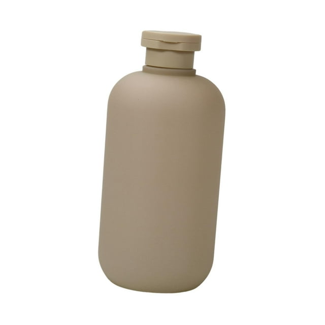 Contenedores de almacenamiento de embalaje de maquillaje cosmético, botellas exprimibles para loción Gris 500ml jinwen Botella de gel de ducha