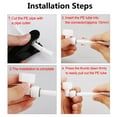 thumbnail image 4 of Ofertas Únicas Conector rápido de purificador de agua de 1/2 pulgada BSP hembra a 3/8 pulgada OD en ángulo para sistema de ósmosis inversa 5 Pcs, 4 of 7
