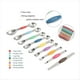 thumbnail image 3 of Juego de 16 Tazas y Cucharas Medidoras Magnéticas de Acero Inoxidable, 7 Tazas Resistentes, 8 Cucharas de Doble Cara con Nivelador Multicolor, 3 of 5