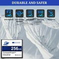 thumbnail image 6 of Dogfish 2 Pack 256MB Compact Flash Memory Card High Performance Industrial CF Type I Card FAT16 for Industrial Equipment and Vintage Digital Cameras, 6 of 7