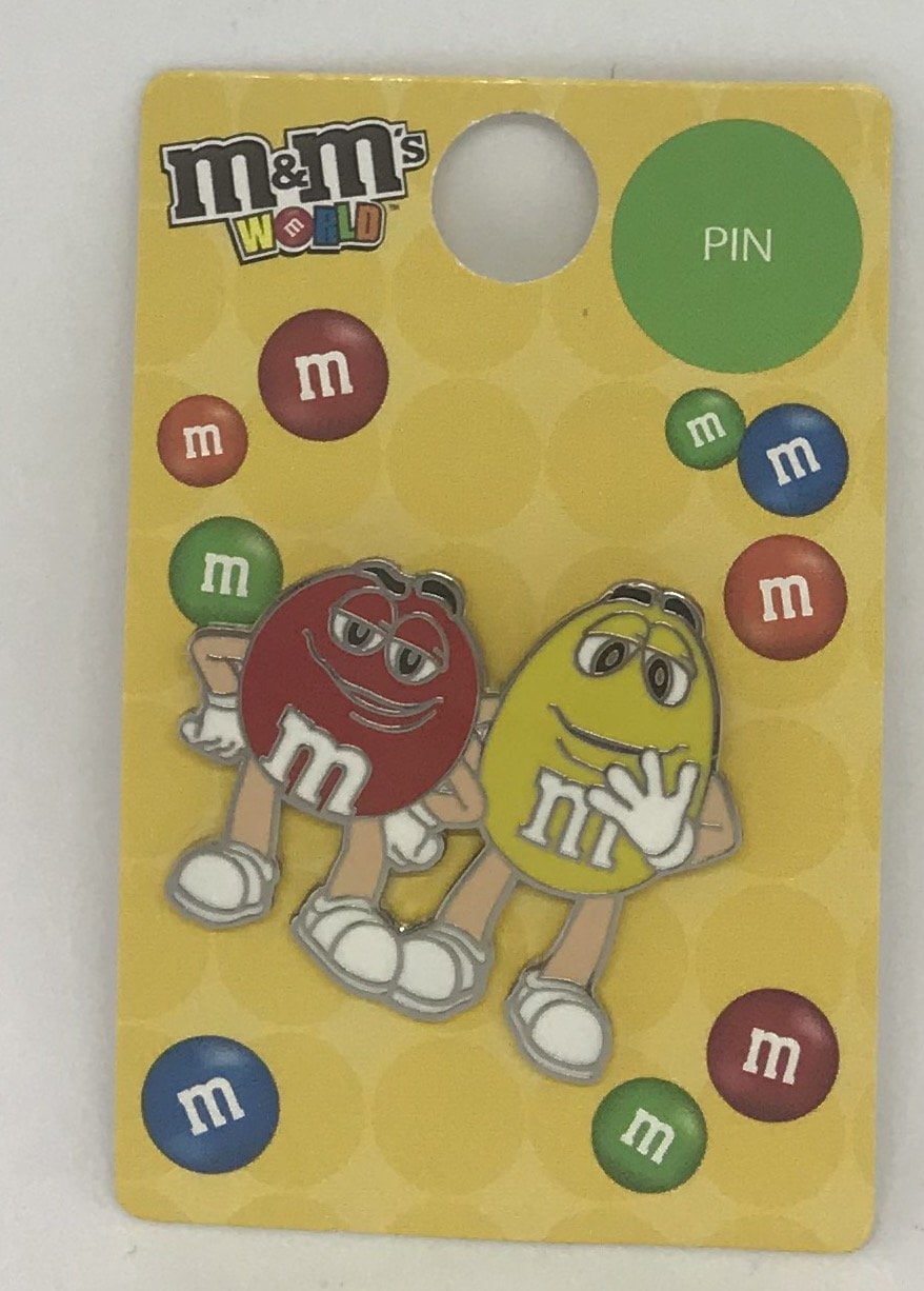 M&amp;M&amp;#39;s World Red and Yellow Character Pin New with Tag - Walmart.com