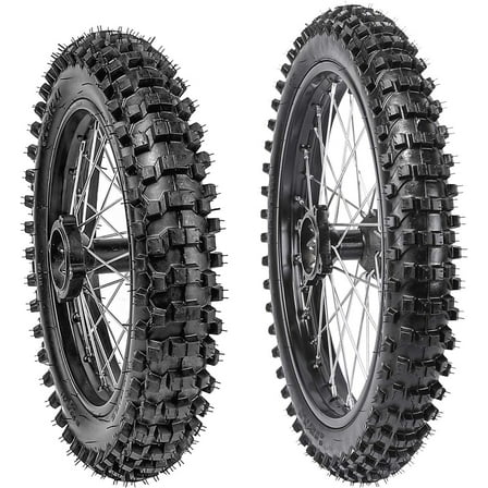 70/100-17 Front   90/100-14 Rear Wheels Tires and Rim Inner Tube With 15mm Bearing Assembly for Dirt Pit Bikes