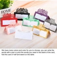 thumbnail image 4 of Unique Bargains Table Name Place Cards,25pack Favor Decor Hollow Butterfly Cut Design Seat Blank Card, Pink, 4 of 5