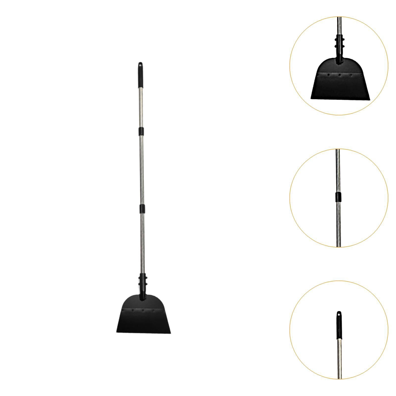 colaxi Agricultural Manure Removal Tool Cleaning Spade Lightweight Multifunctional Stainless Steel Spade for Yard Garages Digging