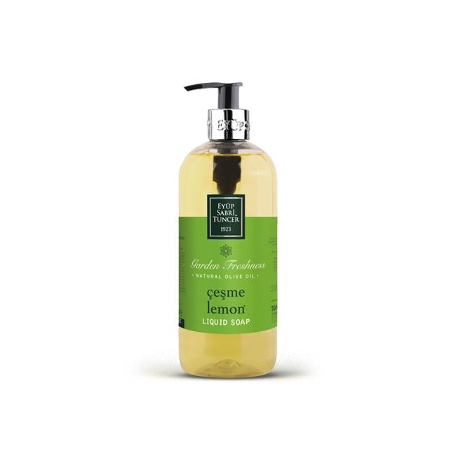 Eyup Sabri Tuncer EST-LIQSOAP-CESMELEMON-500ML Eyup Sabri Tuncer Cesme Lemon Liquid Hand Soap with Natural Olive Oil - 500 ML