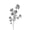 🍒 Silver_Hot#551, variant on Artificial Silver Metallic Rose Branch with Bendable Stems, Realistic Silk Flowers, Wedding Centerpiece, Farmhouse Decor