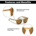 thumbnail image 3 of Flying Fisherman Muriel Polarized Sunglasses - Sand/Amber, 3 of 3