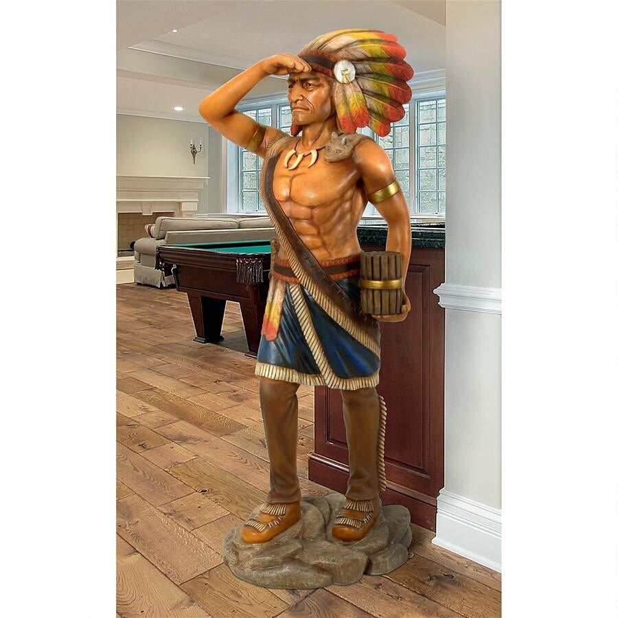 Design Toscano LifeSize Cigar Store Indian Tobacconist Statue