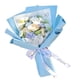 thumbnail image 2 of Hermosa rosa de jabón, rosas artificiales de imitación para aniversario. Azul, 2 of 5