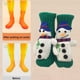 thumbnail image 4 of Calcetines de animales, regalos de año , antideslizantes, novedosos, calcetines gruesos de tubo medio para dormitorio Muñeco de nieve verde, 4 of 7