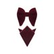 thumbnail image 1 of INSPIRE CHIC Corbata de moño de terciopelo para hombre con bolsillo preatado de color sólido ajustable rojo oscuro talla única, 1 of 4
