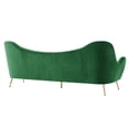 thumbnail image 5 of Sofa Couch, Green, Velvet, Living Kitchen Cafe Bistro Hospitality Restaurant, Modern Contemporary Boutique HB34259, 5 of 9