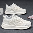 thumbnail image 4 of Men'S Korean-Style Minimalist White Casual Sneakers Soft Cushioned Lightweight Shoes for Daily Commuting | 2026 All-Season New Arrival Mesh Upper, Versatile Trendy Footwear,  Campus and Urban Year-Ro, 4 of 6