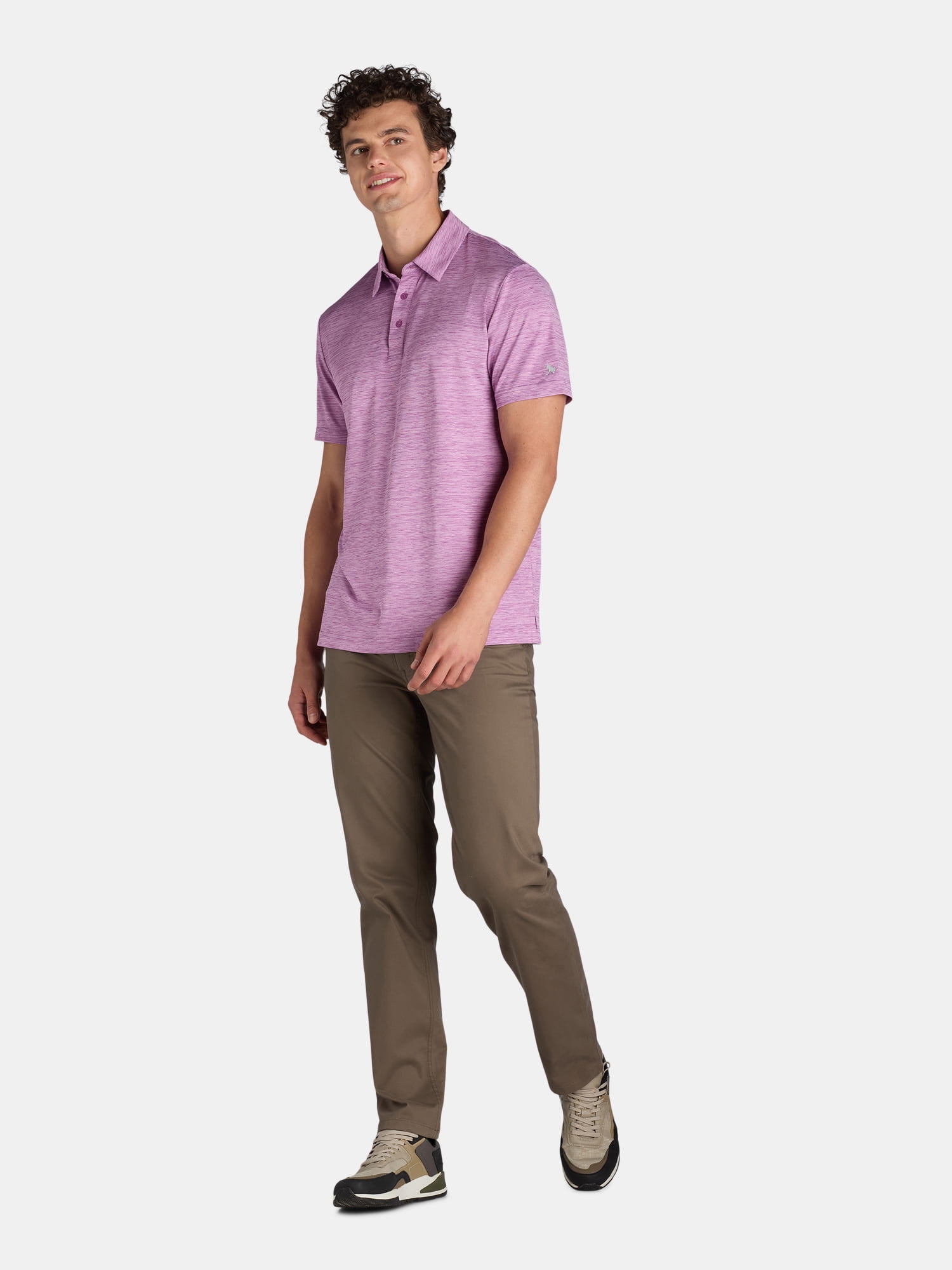 Birdie Bound Men's and Big Men’s Golf Polo Shirt with Short Sleeves, Sizes S-5XL