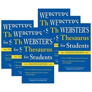 Merriam-Webster Webster's Thesaurus for Students, Fourth Edition, Pack of 6