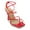 Red, variant on FSJ Women Open Square Toe Clear Strap Gladiator Sandals Studded Cross Strap Stiletto High Heels Sexy Cocktail Party Prom Shoes Size 8 Gold