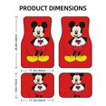 thumbnail image 2 of Cartoon Mickey Mouse And Minnie Mouse Car Floor Mats Universal Floor Mats for Cars Front Rear Car Foot Mats Cute Anime Pattern Car Accessories for Trucks, 2 of 5