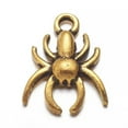 thumbnail image 3 of U8MO 10 Spider Charms Antique Gold Tone Arachnid Halloween Pendants Findings, 3 of 3