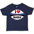 thumbnail image 3 of Inktastic I Love Rugby Sports Ball Boys or Girls Toddler T-Shirt, 3 of 5