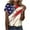 C-Multicolor, variant on 4th of July T Shirt 4th of July T Shirt for Women 4th of July Women Shirt Women American Flag Top Patriotic Womens Tee Ladies' Independence Day Printed Round Neck Short Sleeved T-Shirt Loose Top