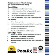 PoolRx+ Black/White 6-Month Swimming Pool Algaecide, 1 Tablet Treats 20k-30k Gallons Pool Algae Control
