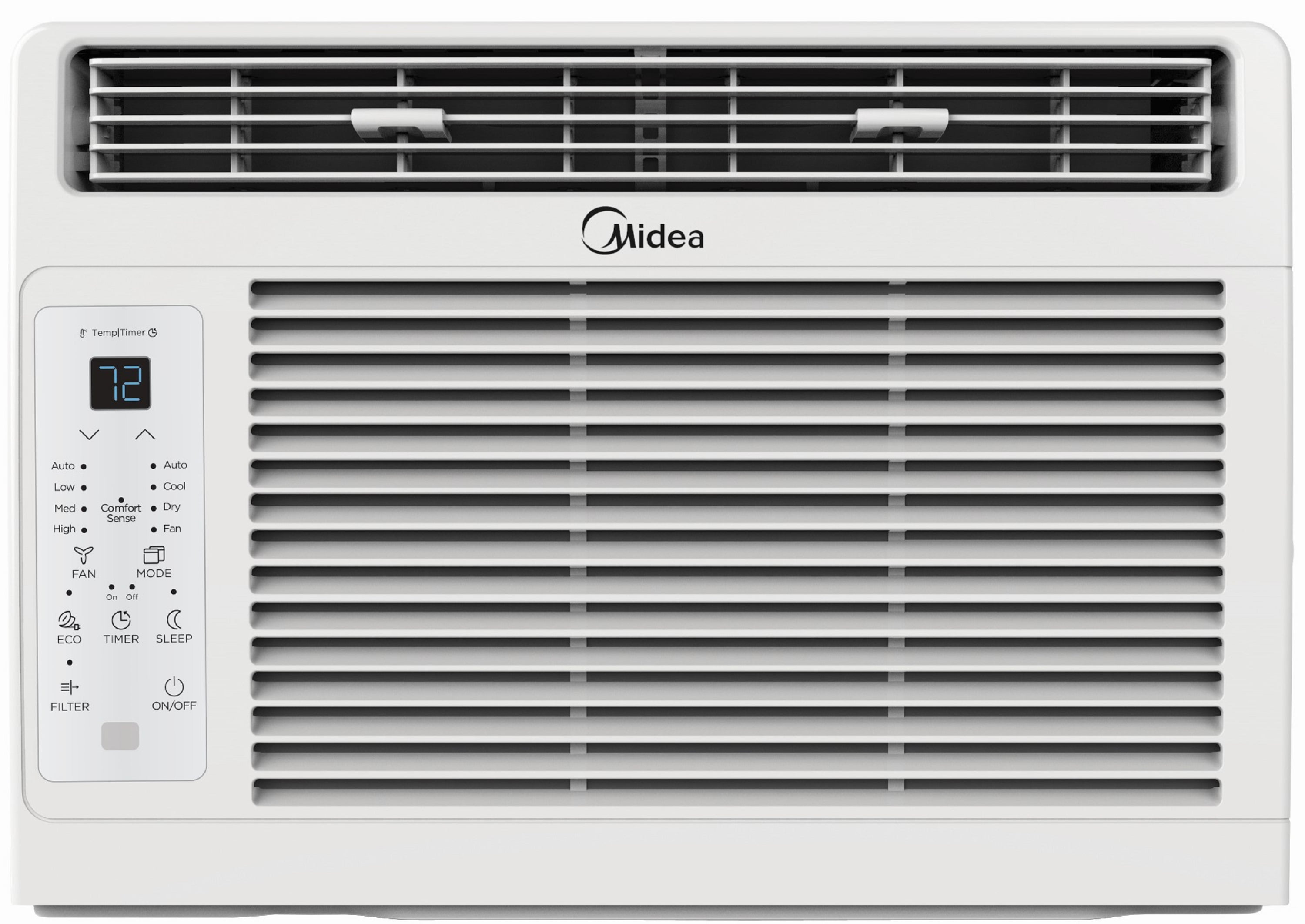 Midea 6,000 BTU 115V Window Air Conditioner with Comfort Sense Remote, White, MAW06R1WWT