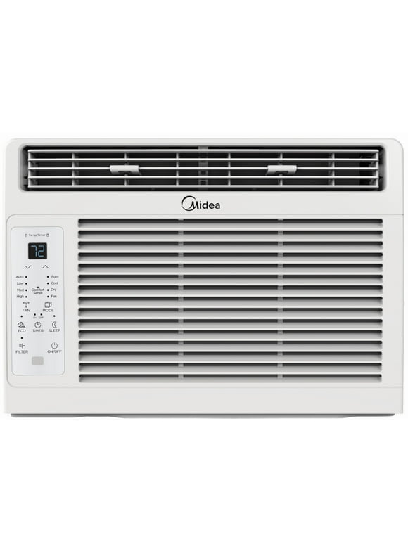 Midea 5,000 BTU 150 Sq ft Window Air Conditioner with Remote, White, MAW05R1WWT-T