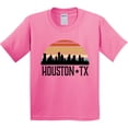 thumbnail image 3 of Inktastic Houston Texas Skyline Retro Youth T-Shirt, 3 of 5