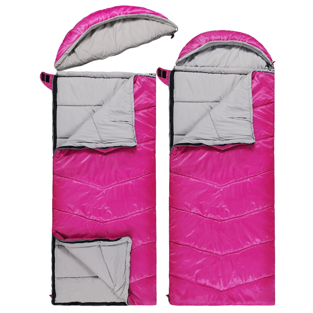 Envelope Sleeping Bag Camping Lightweight Winter For Adults Youth Kids Girls Boy