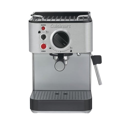 Cuisinart 1.66 Quart Stainless Steel Espresso Maker, Silver, EM-100NAS